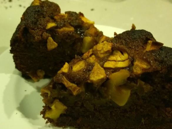 Chocolate and pear cake