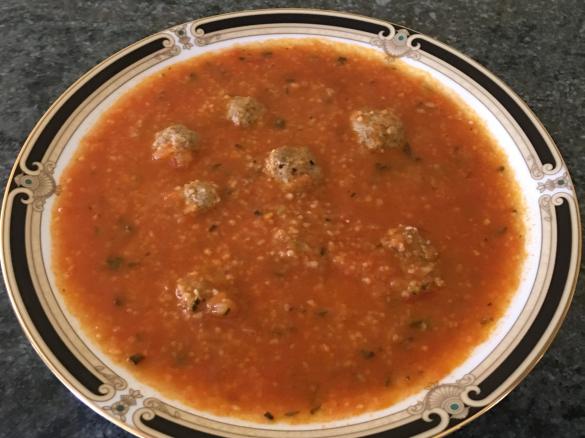 Meatball Cous Cous Soup