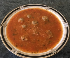 Meatball Cous Cous Soup
