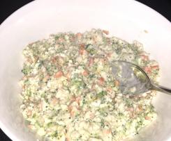 Cauliflower Broccoli and Carrot Coleslaw (no cabbage!)