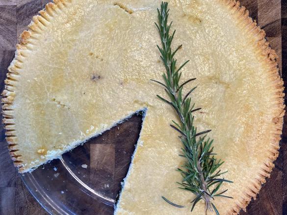 Mum’s “Cheese” and Spinach Pie (GF, DF)