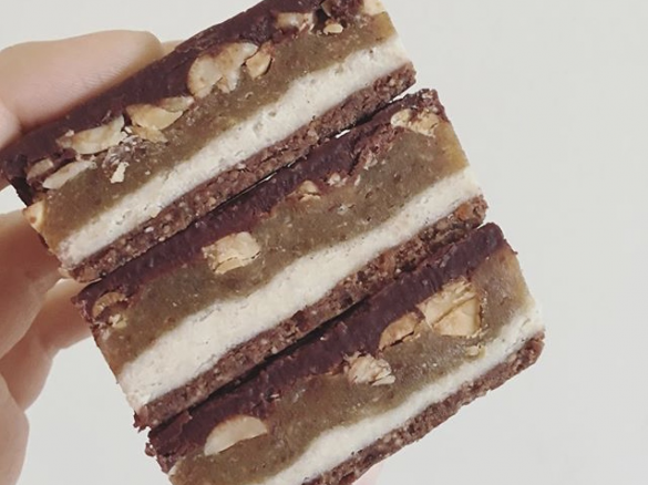 Choc Caramel Peanut Slice