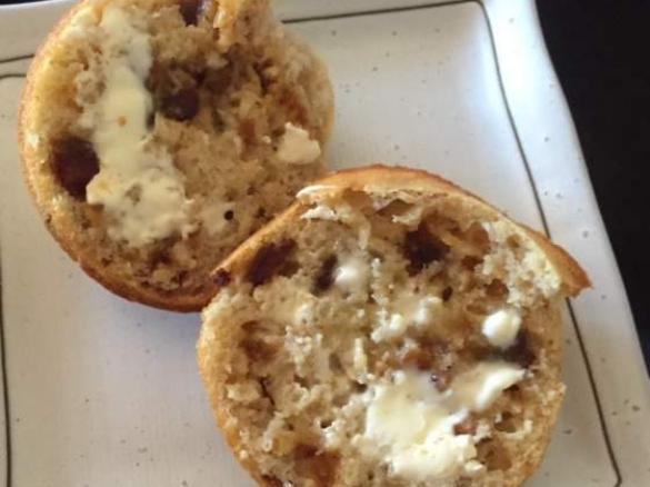 Banana, Date and Almond muffins