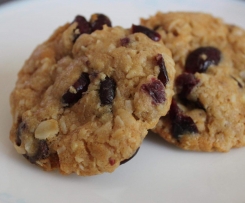 Cranzacs (choc chip cranberry ANZAC biscuits)