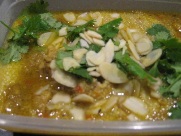 Chicken with dates and honey and cous cos