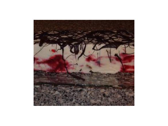 Raspberry Ripple Nougat Parfait TM adjusted from Lyndey's Cracking Christmas