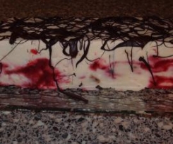 Raspberry Ripple Nougat Parfait TM adjusted from Lyndey's Cracking Christmas