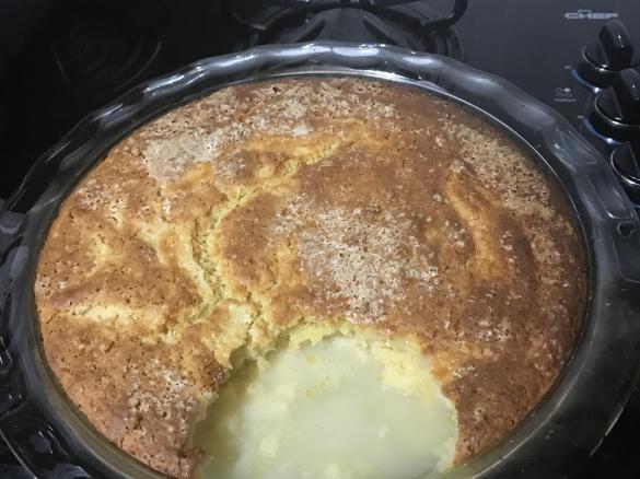 Lime self saucing pudding