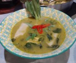 Thai Green Curry Dumpling Soup