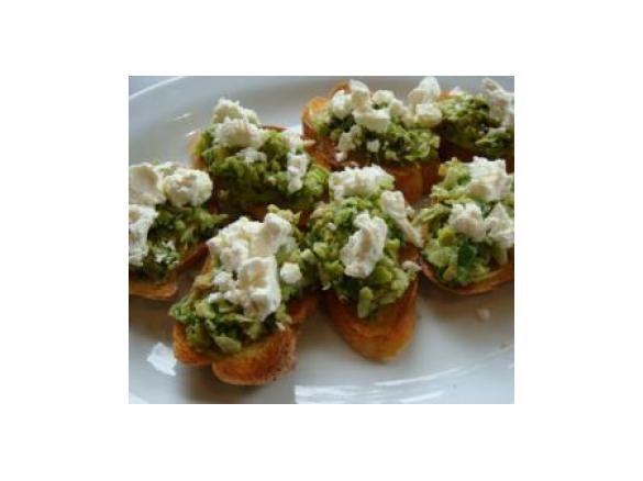 Broad Bean Bruschetta