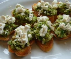 Broad Bean Bruschetta