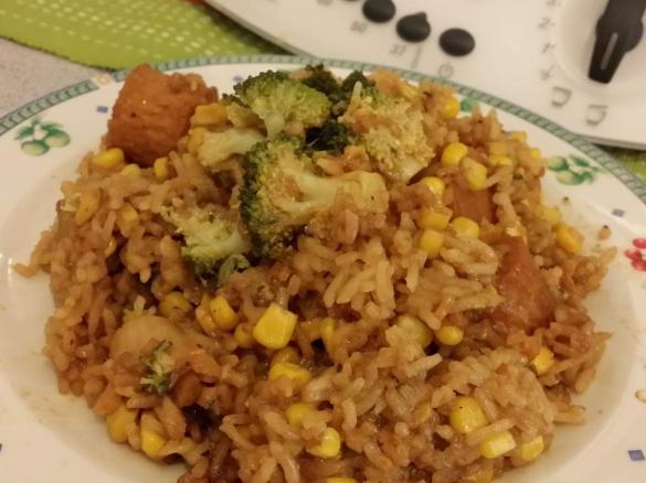 Black Pepper Sweet Corn Cheesy Rice