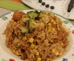 Black Pepper Sweet Corn Cheesy Rice