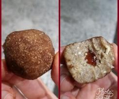 Raw vegan jam donut balls