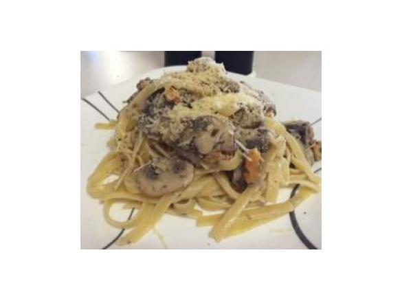 Mushroom, Thyme and Walnut Linguine