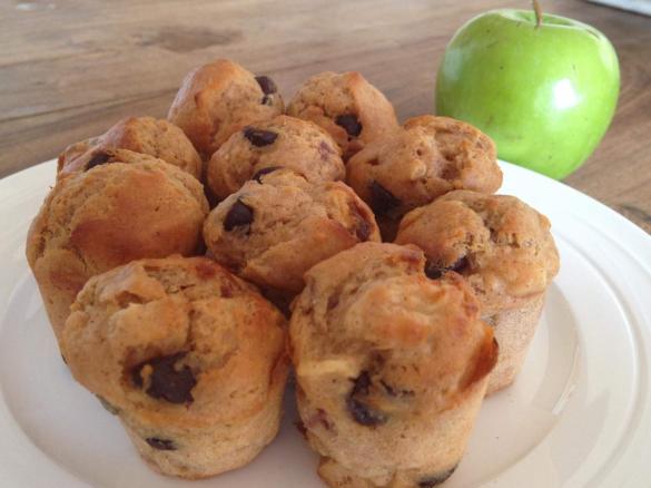 20 sec chocolate banana mini muffins