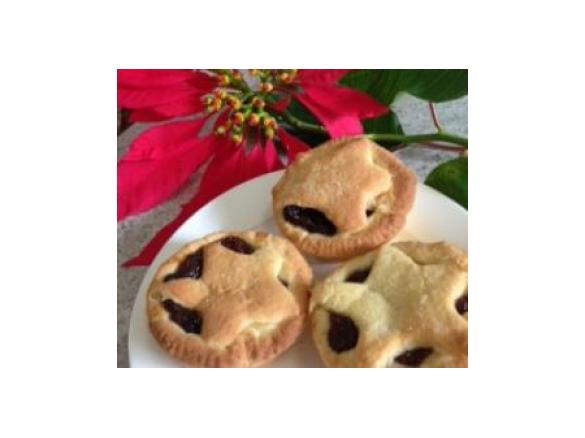 rhubarb custard mince pies