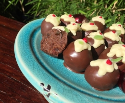 Choc Christmas Pudding Truffles