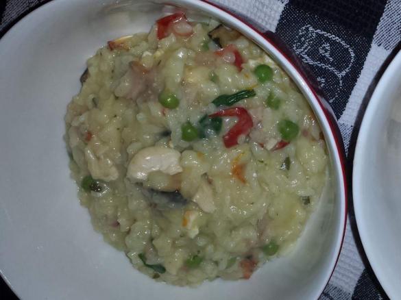 Hunters Chicken,Bacon,Roast Veg & Feta Risotto