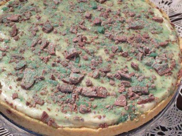 Peppermint cheesecake