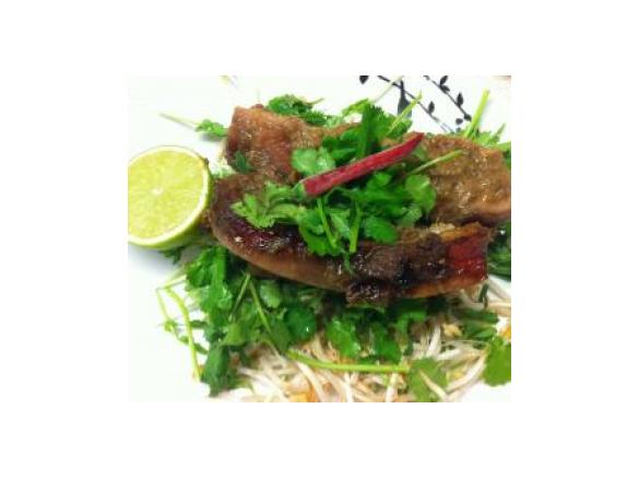 Spicy Rhubarb Pork Spare Ribs