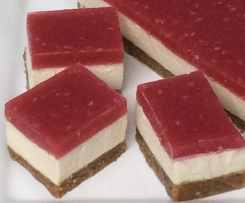 Red & White Jelly Slice (healthy version)