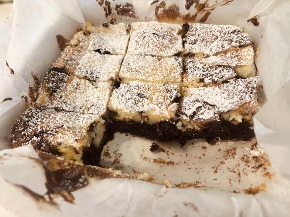 Peppermint Chocolate Cheesecake Brownies (cheat's version)