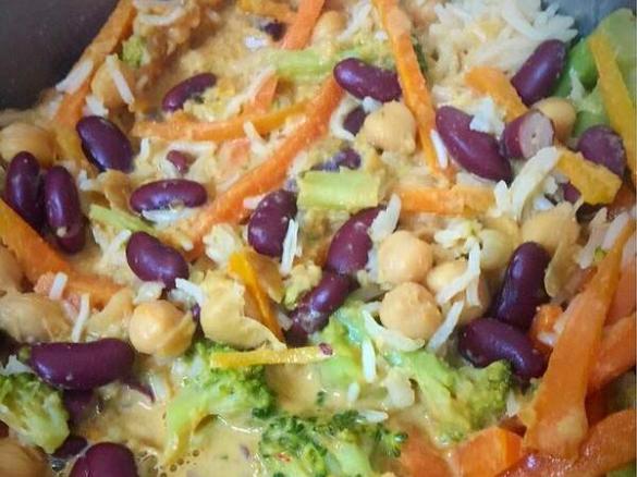 Vegan Peanut Lime Curry with Chickpeas