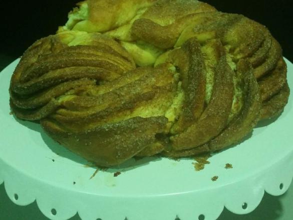 Braided cinnamon wreath