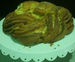 Braided cinnamon wreath