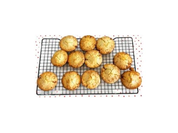 Macadamia and white chocolate friands