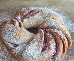 Donna Hays Raspberry sweet bread wreath