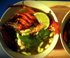 Steamed Seafood with Thai Broth