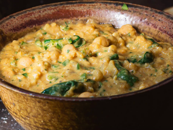 Red Lentil, Chickpea & Coriander Dahl (adapted from Woolworths Magazine)