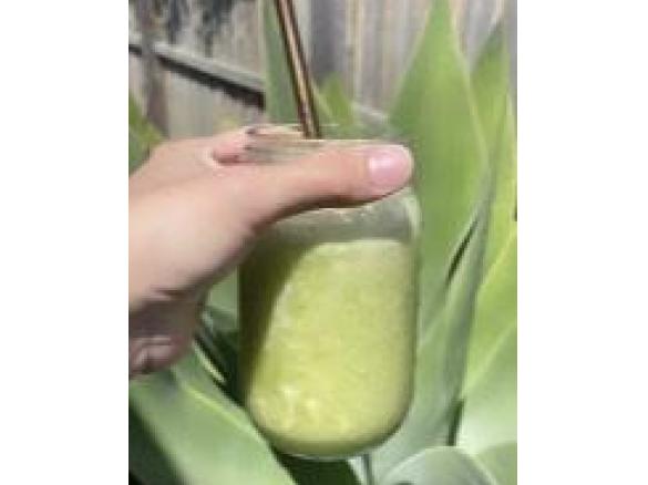 Pineapple mint summer slushie