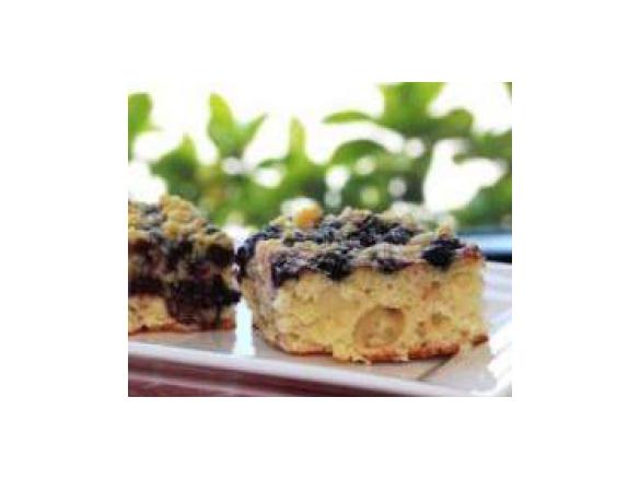 Polish Brioche and Fruit Crumble Slice