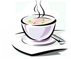 Variation Cauliflower Soup with coconut milk and creamed cheese