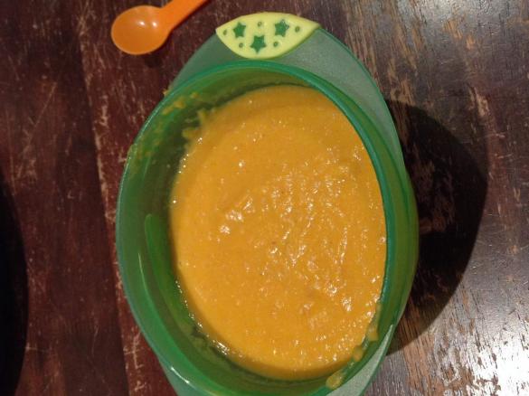 Curried kumara, carrot and coconut soup