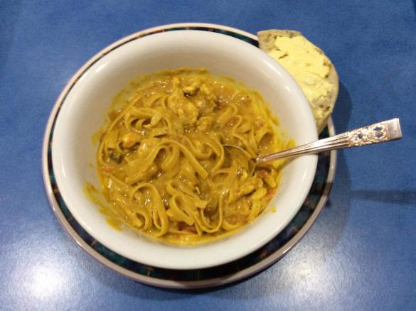 Huldah's Butter Chicken with Fettucini