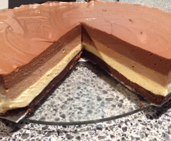 Triple Chocolate Layer Cheesecake