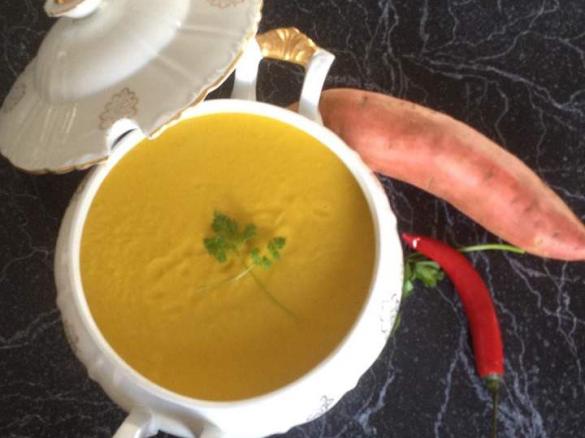 Sweet Potato Soup with Chili
