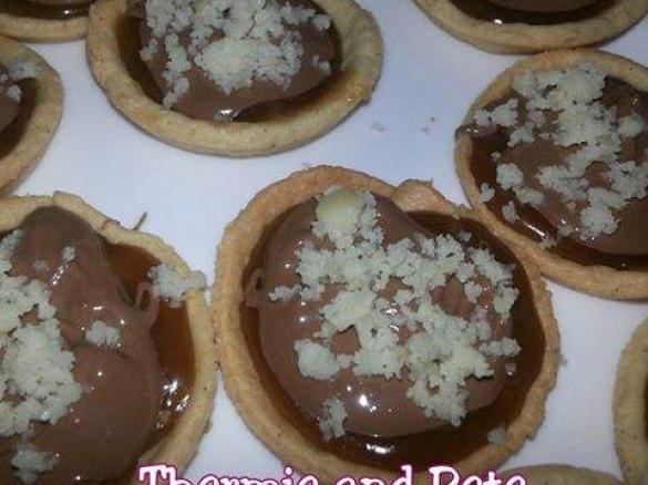 Salted Caramel & Macadamia Choc Tartlets