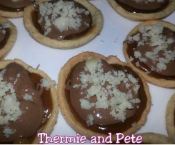 Salted Caramel & Macadamia Choc Tartlets