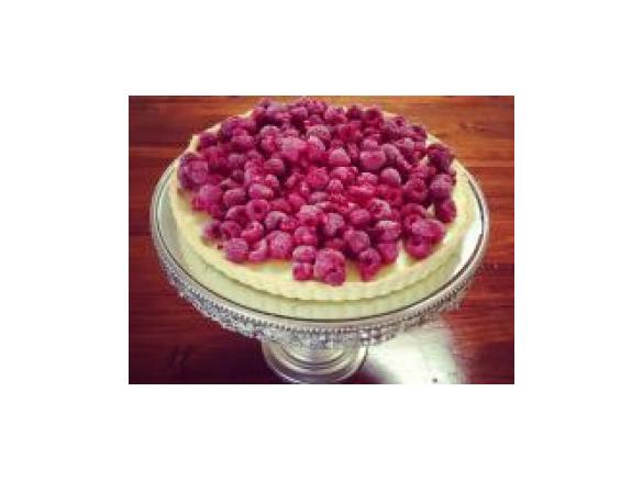 White Chocolate & Raspberry Tart