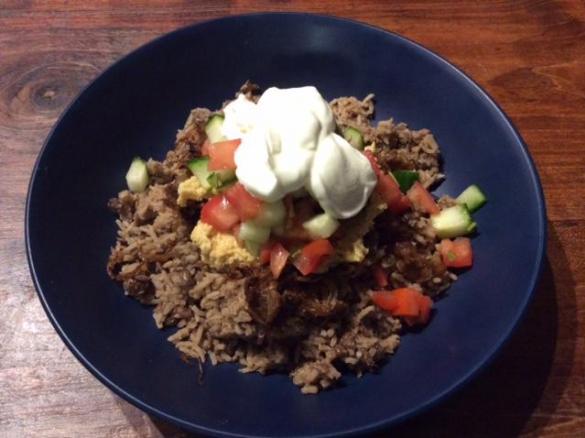 Mujaddara - Lentils and Rice