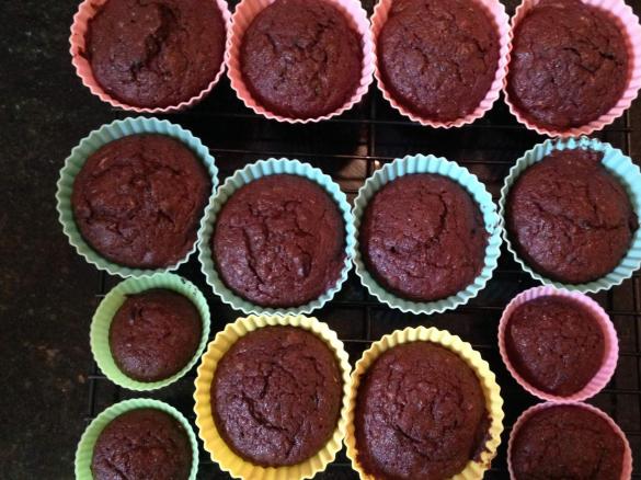 Paleo Zucchini choc chip muffins