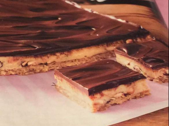 Chocolate-Caramel Hazelnut Slice ... HOWEZAT!