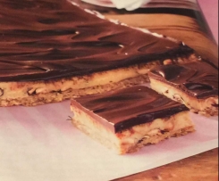 Chocolate-Caramel Hazelnut Slice ... HOWEZAT!