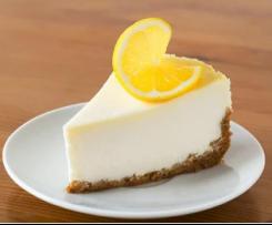 Baked Lemon Cheesecake (gluten free, lactose free)