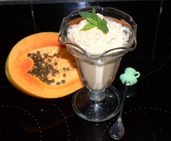 Coconut mango and paw paw sorbet